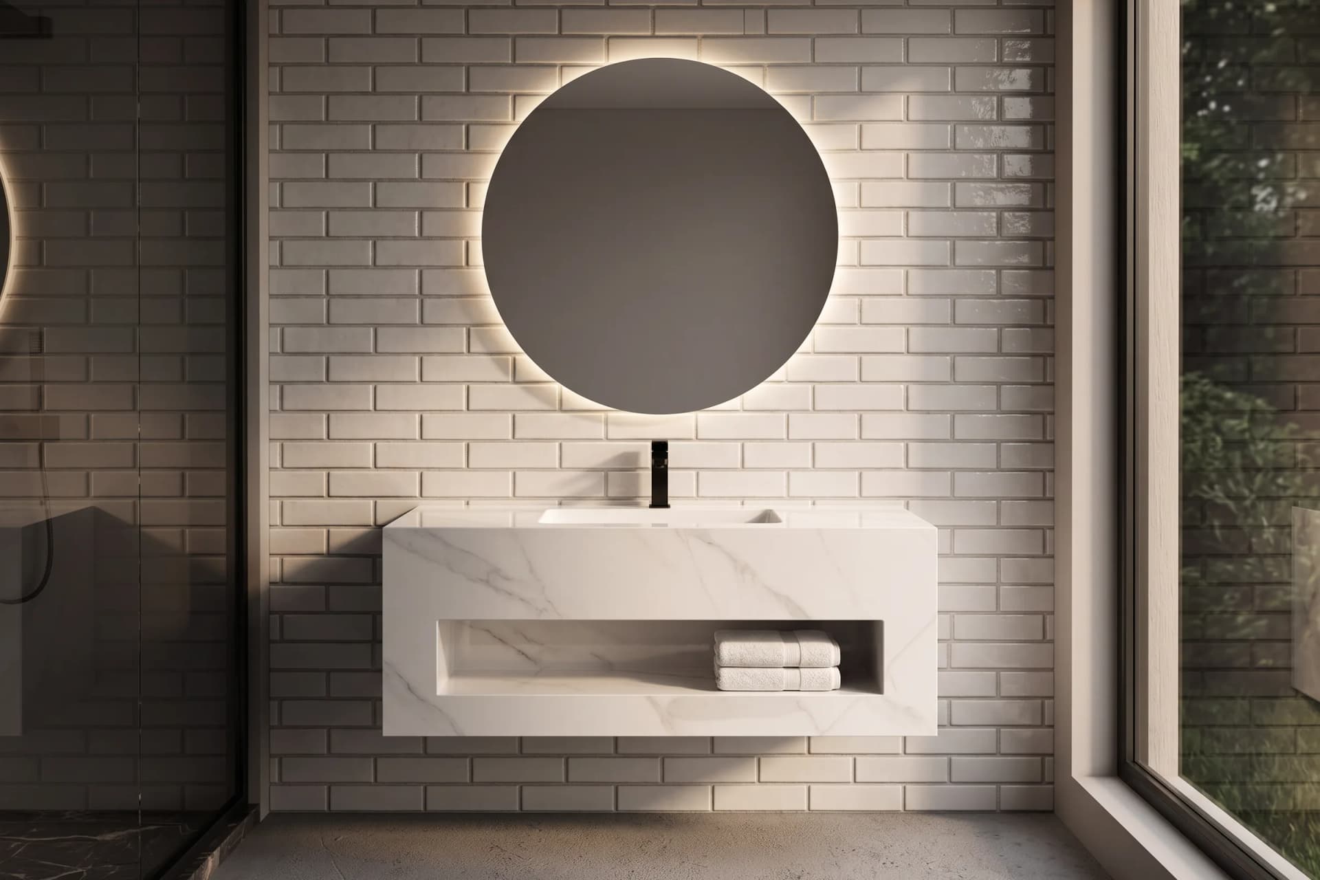 Ambiente con muebles de baño GOLAN